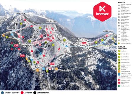 Smučarska karta smučišča Krvavec